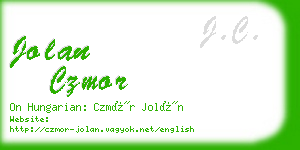 jolan czmor business card